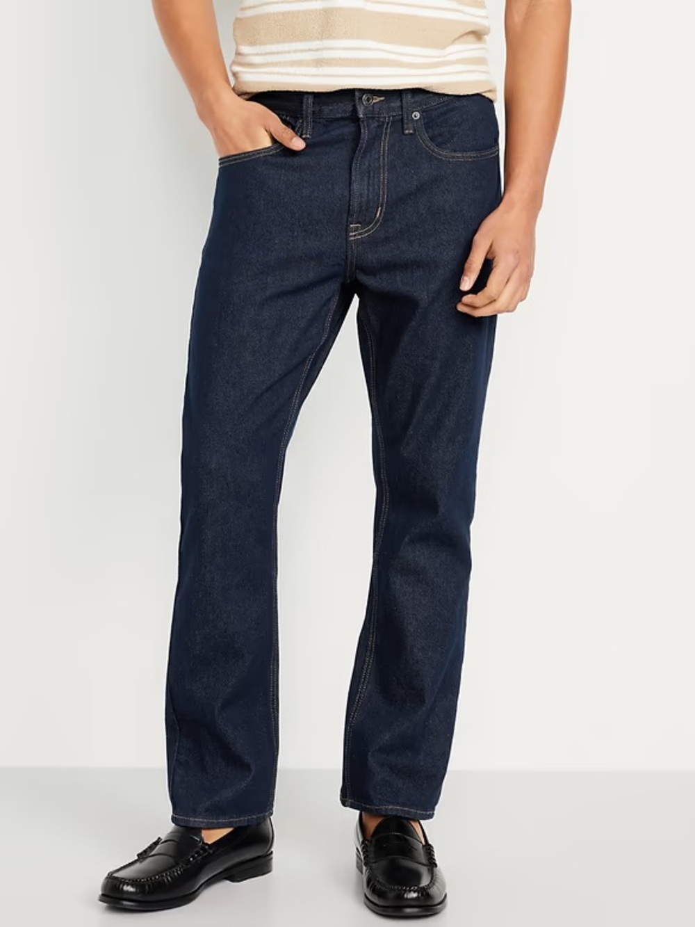 Brand New Classic Men's Old Navy Structured Straight Non-Stretch Jeans